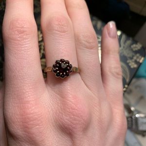 Czech Garnet Ring